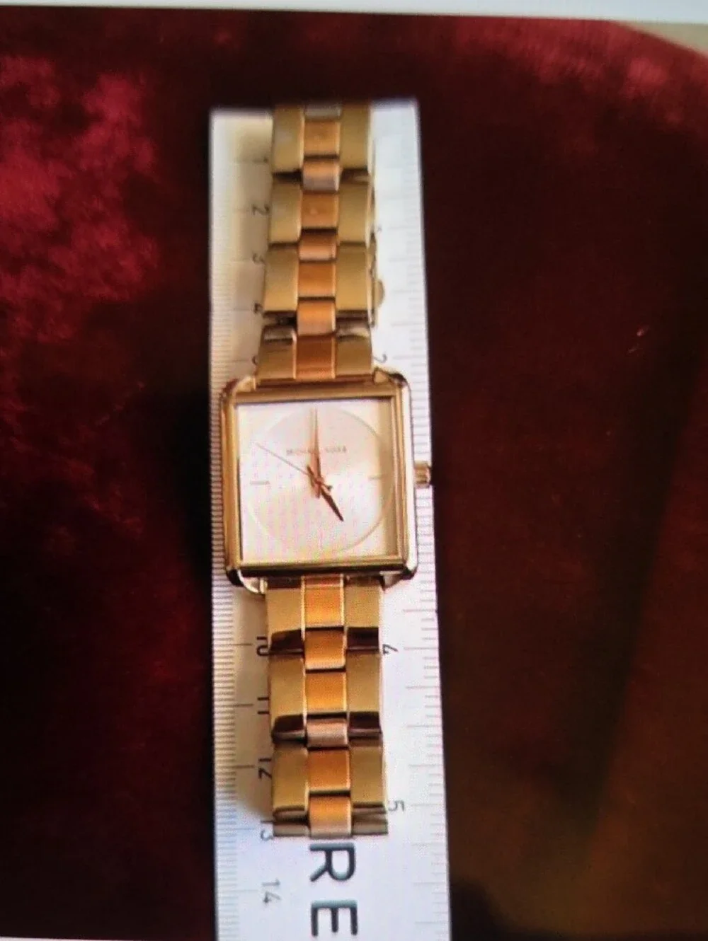 Michael Kors Rose Gold Square Bracelet Watch